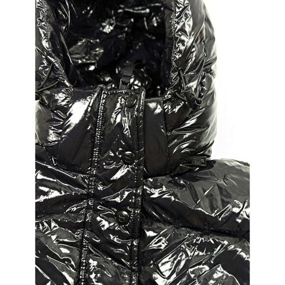 S13 Women's Lexie Black Hooded Water-Resistant Puffer Coat Size S (MSRP $300) - Picture 8 of 10